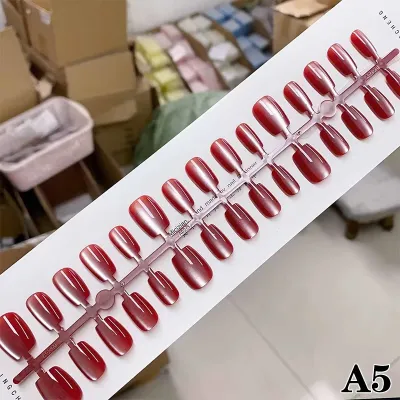 30 pcs Short Round Cat Eye False nails (1 Set)