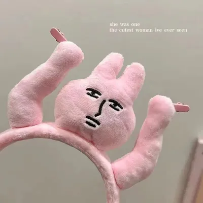 Funny Cute Pink Rabbit Hairband