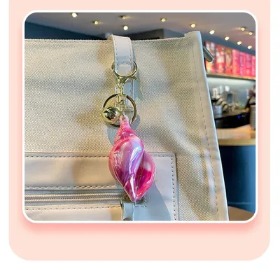 Seashells Keychain With Bell 