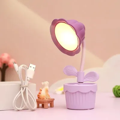 Flower Pot Desk LED Lamp