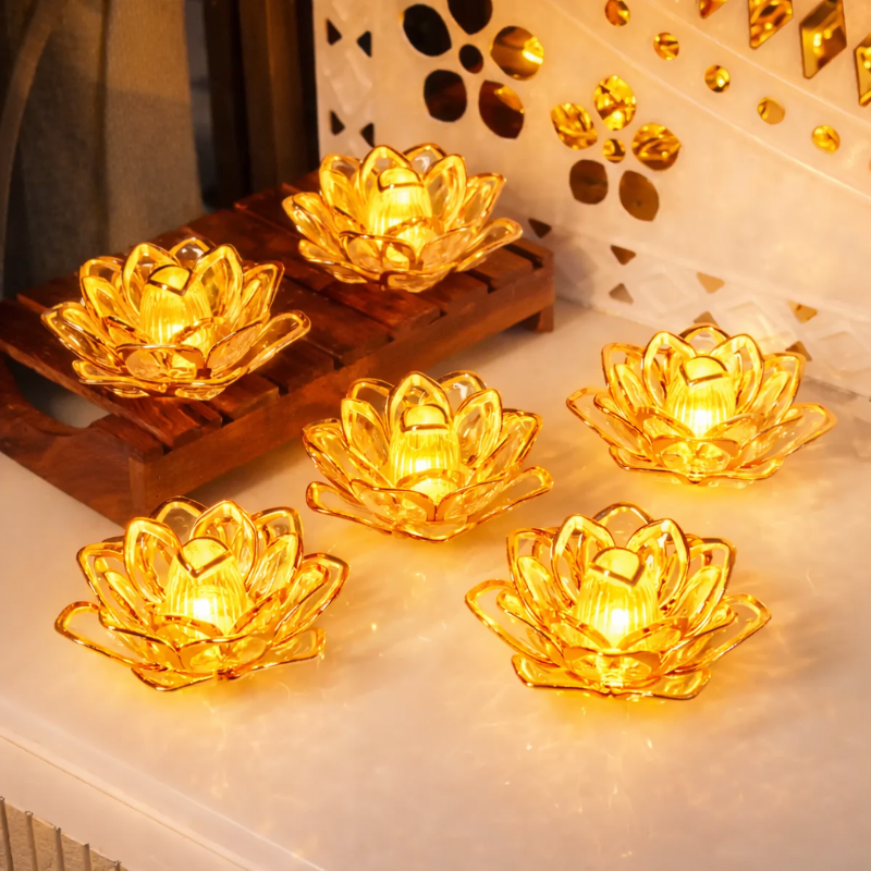LED Lotus Flower Lamp (1 Pc)