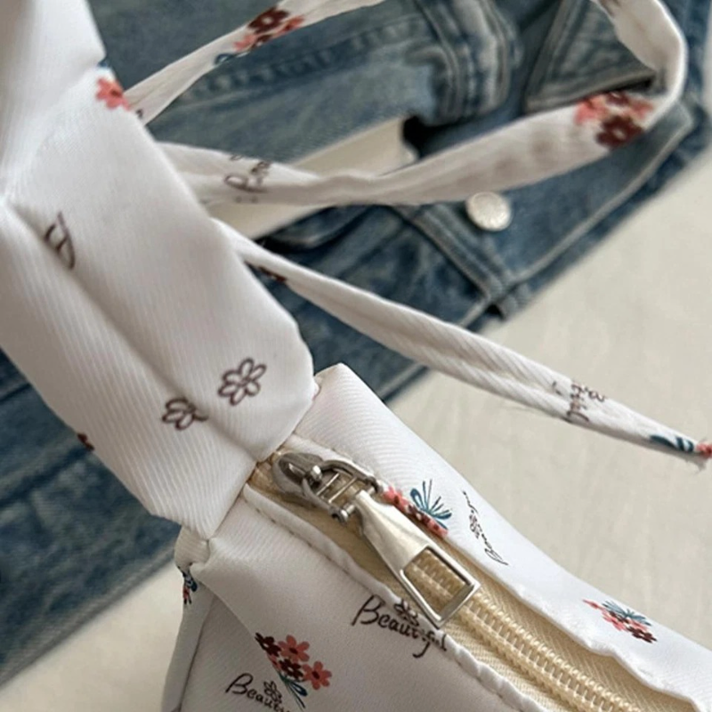 Floral Minimalist Shoulder Bag