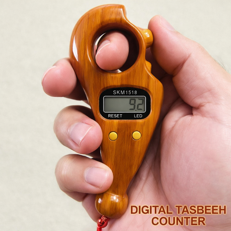  Digital Counter Rotating Prayer Finger Tasbeeh