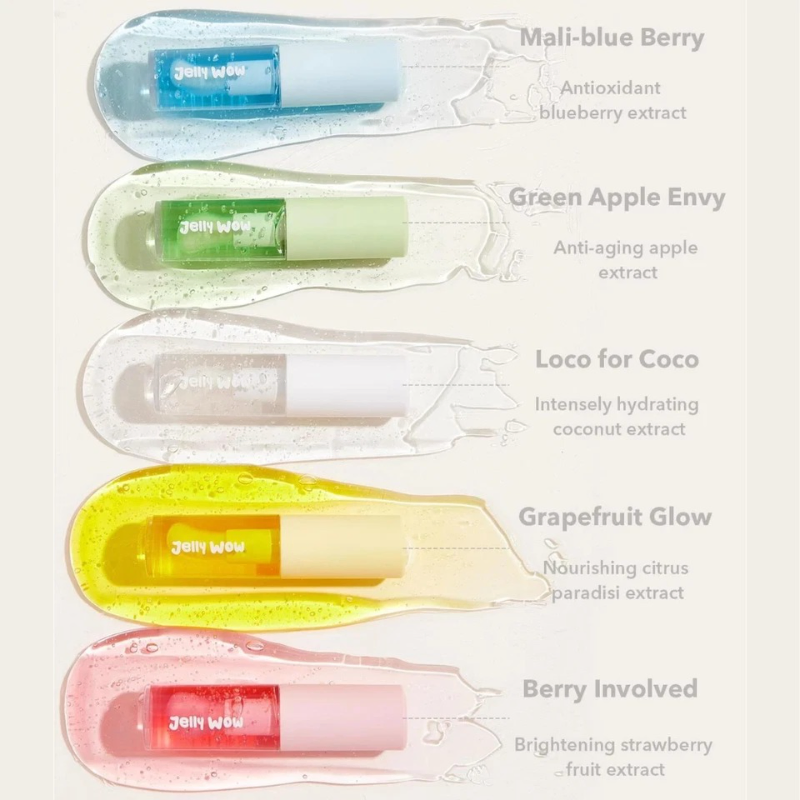 Jelly Wow Hydrating Lip Oil Set (5 Pcs)