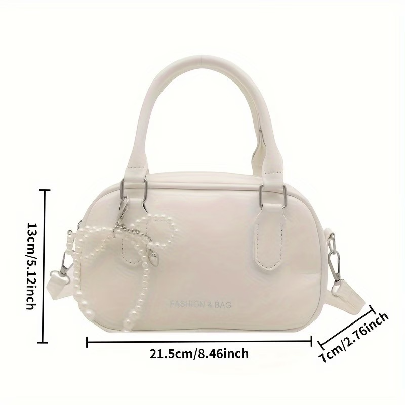 Minimalist Small Square Shoulder bag With Bowknot