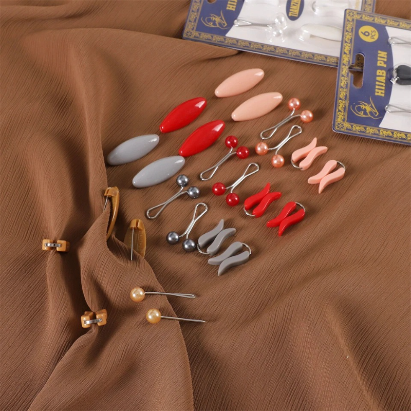 6 pcs Minimally Designed Hijab Pins