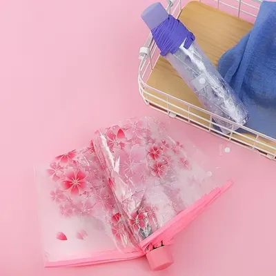 Cherry Blossom Transparent Clear Umbrella