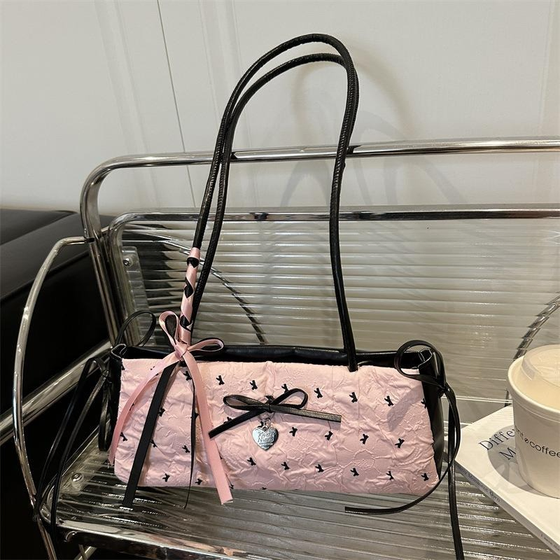 French Bow Ribbon Shoulder Bag