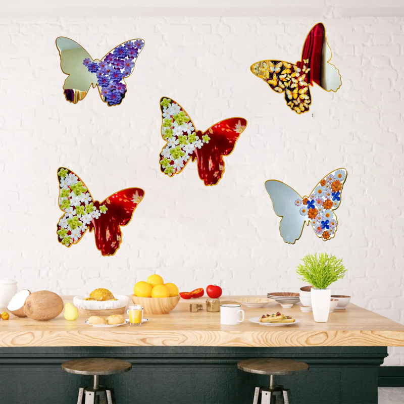 Butterfly Wall Sticker Mirror
