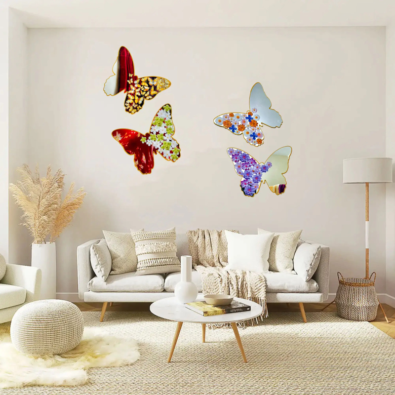 Butterfly Wall Sticker Mirror