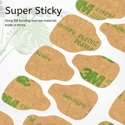 5 Sheets Double Sided Glue Nail Sticker (1 Set)