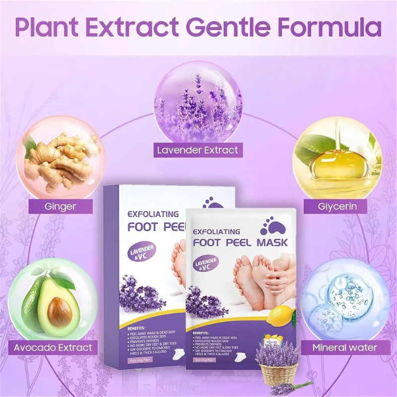 Peeling Foot Heel Sheet Mask (1-Pair)