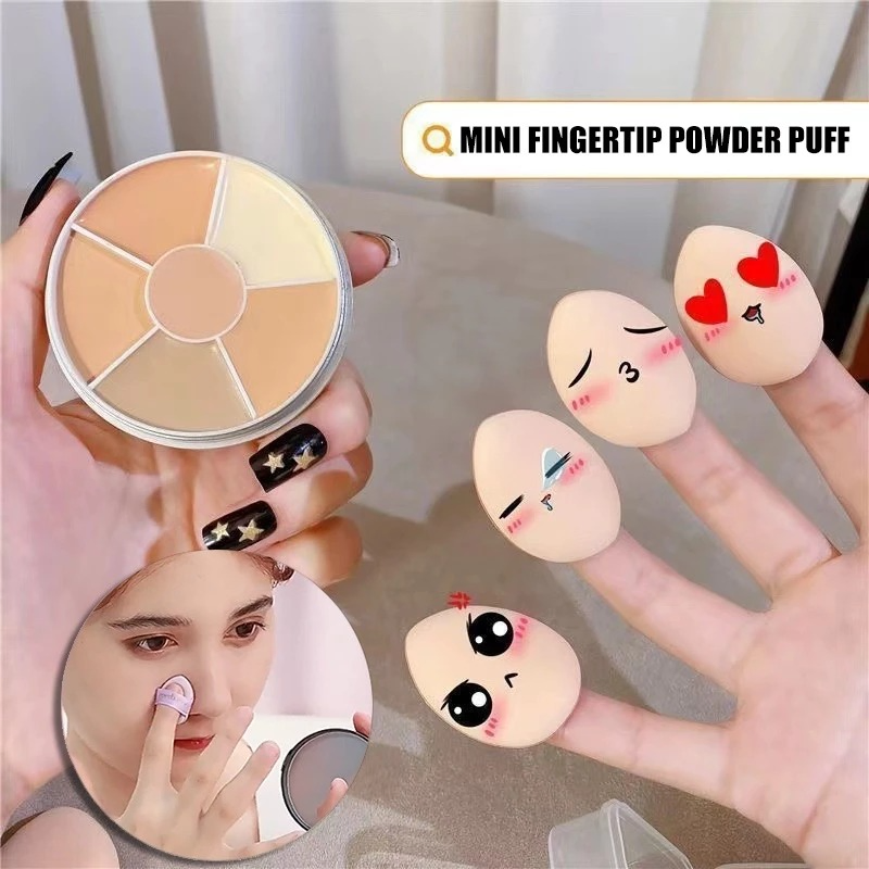5 Pcs Mini Finger Puff Set With Box