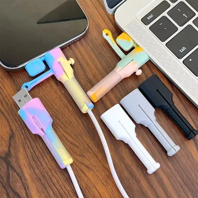 Flexible Silicone Cable Protector USB To TypeC (USB To TypeB)