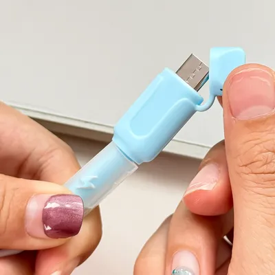 1 Pair Type-C To Type-C Charging Cable Protector (Type-B To Type-B)