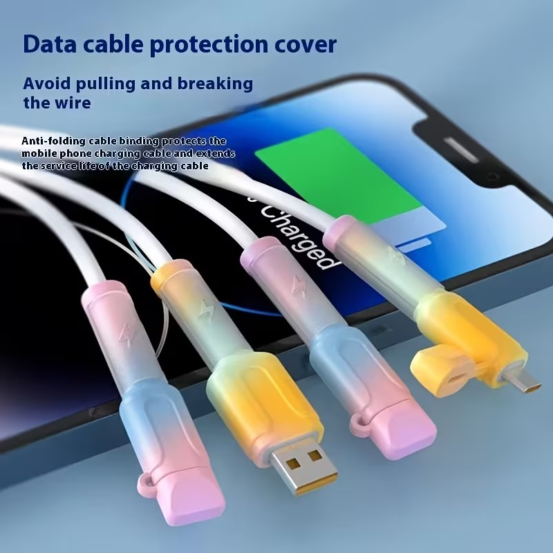 Flexible Silicone Cable Protector USB To TypeC (USB To TypeB)