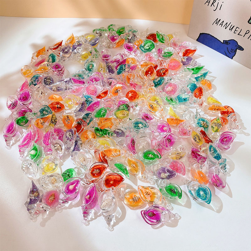 5 Pc DIY Acrylic Shell Jewelry Glow-In-The-Dark 