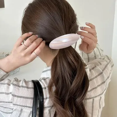 High-end Oval Acetate Hair Clip