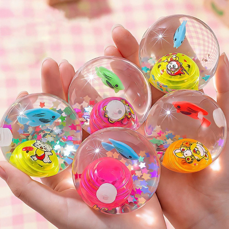 Transparent Luminous Jumping Ball Fish-Shaped (1 Pc)