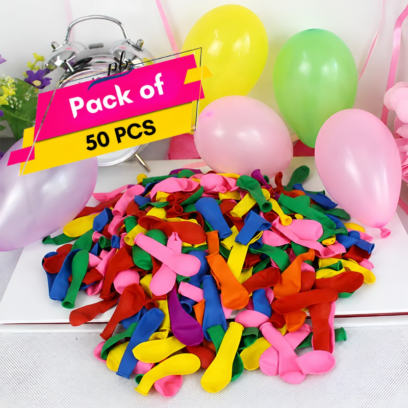  Colorful Mini Balloon For Kids (50 Pcs)