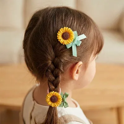 Sunflower Hairclip & Hairband Set