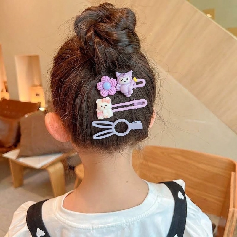 Cute Cartoon Hair Clips Set (1 Set)
