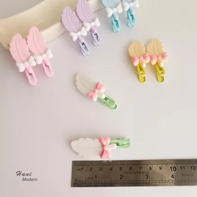 Candy Feather Hair Clips Set (2 Set)