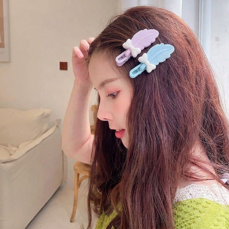 Candy Feather Hair Clips Set (2 Set)