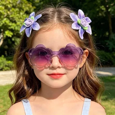 Baby Girls Summer Sunglasses Hair Clip Set
