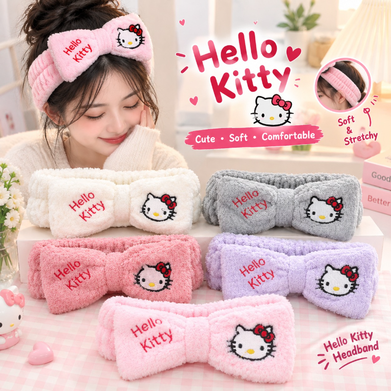 Hello Kitty Cartoon Headband (1 Pc)