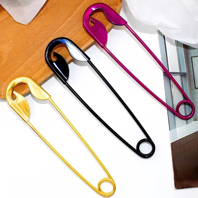 Large Safety Pin Hair Clip (1 Pc)