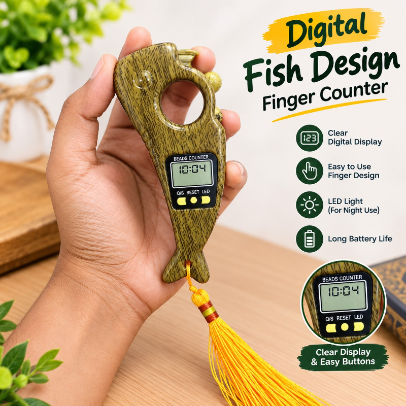 Digital Fish Design Finger Counter (1 Pc)