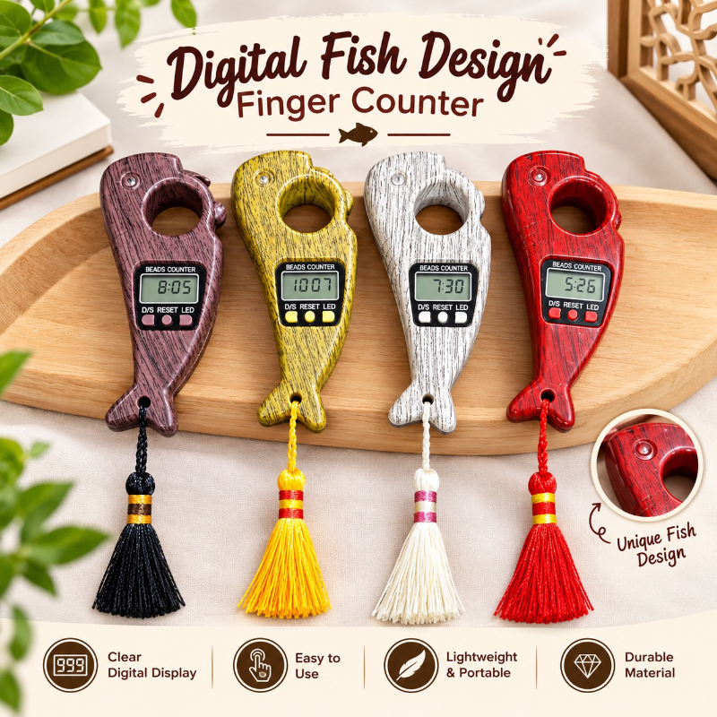 Digital Fish Design Finger Counter (1 Pc)