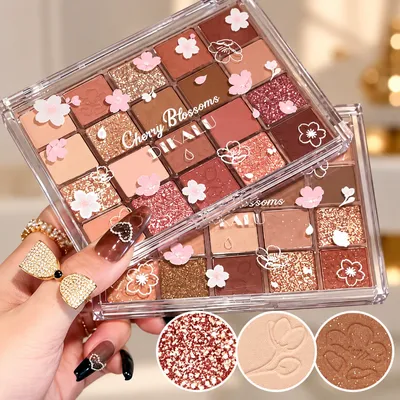 Nude Earth Colour Glitter Matte  Eyeshadow Palette 20 Colors