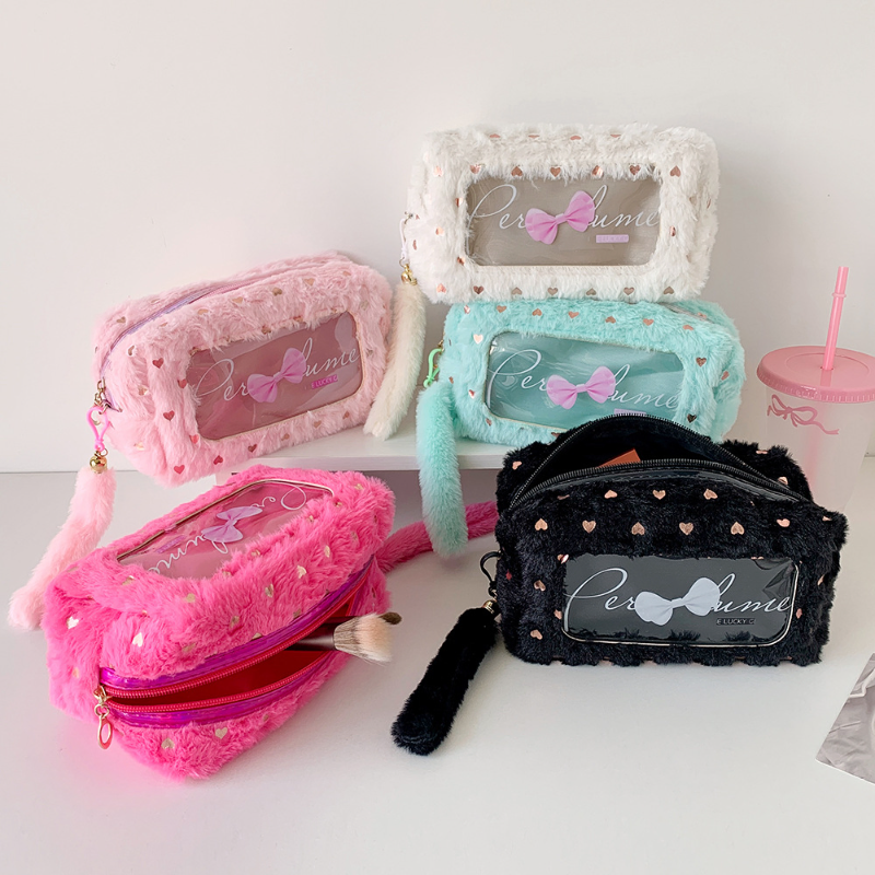 Multifunctional Large Capacity Plush Pouch