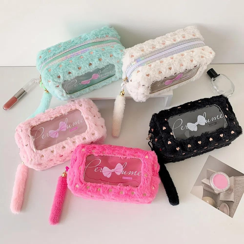 Multifunctional Large Capacity Plush Pouch