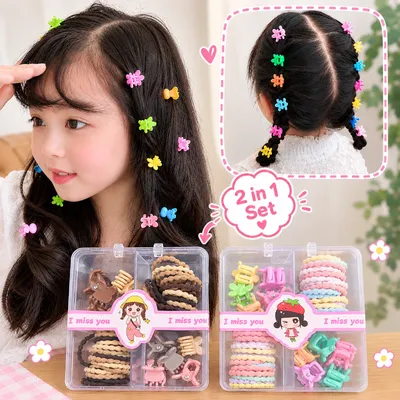 Cute Hair Ties and Hair Clips Accessories Set