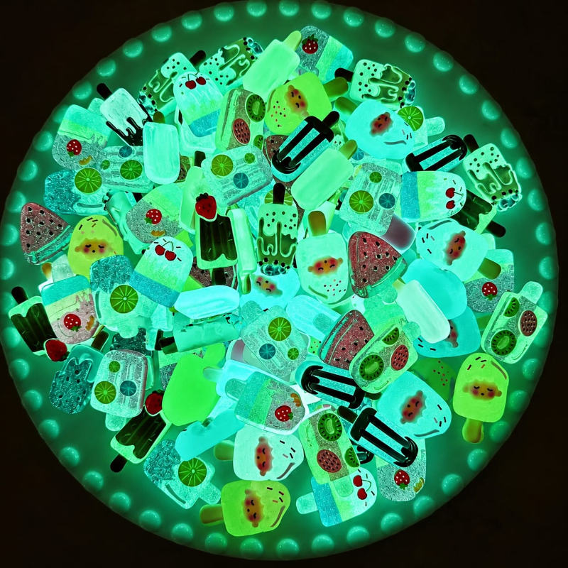 Glow in the Dark Ice Cream Miniature (10 Pcs)