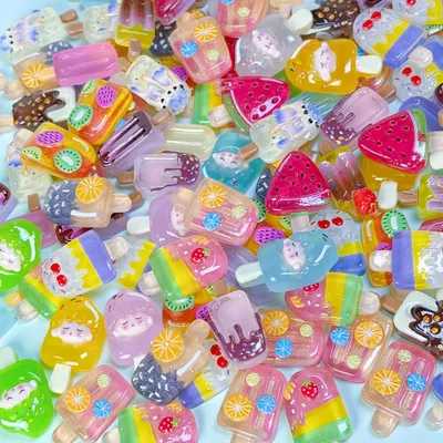 Glow in the Dark Ice Cream Miniature (10 Pcs)