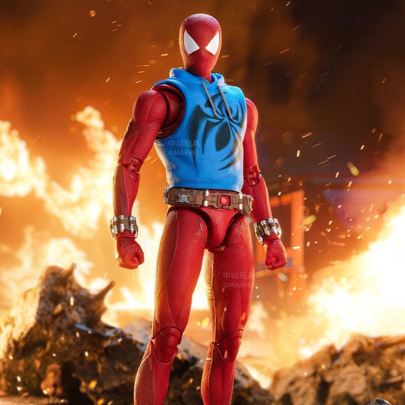 ZD Toys Spiderman Scarlet Spider 1/10th Scale Action Figure