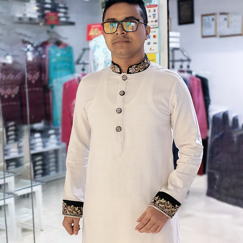 Cosmic Latte Zardozi Panjabi