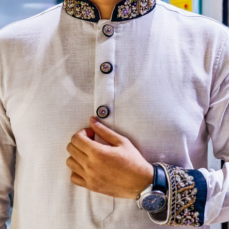 Cosmic Latte Zardozi Panjabi