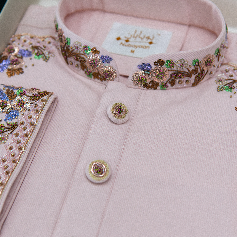 Bubble Gum Zardozi Panjabi  