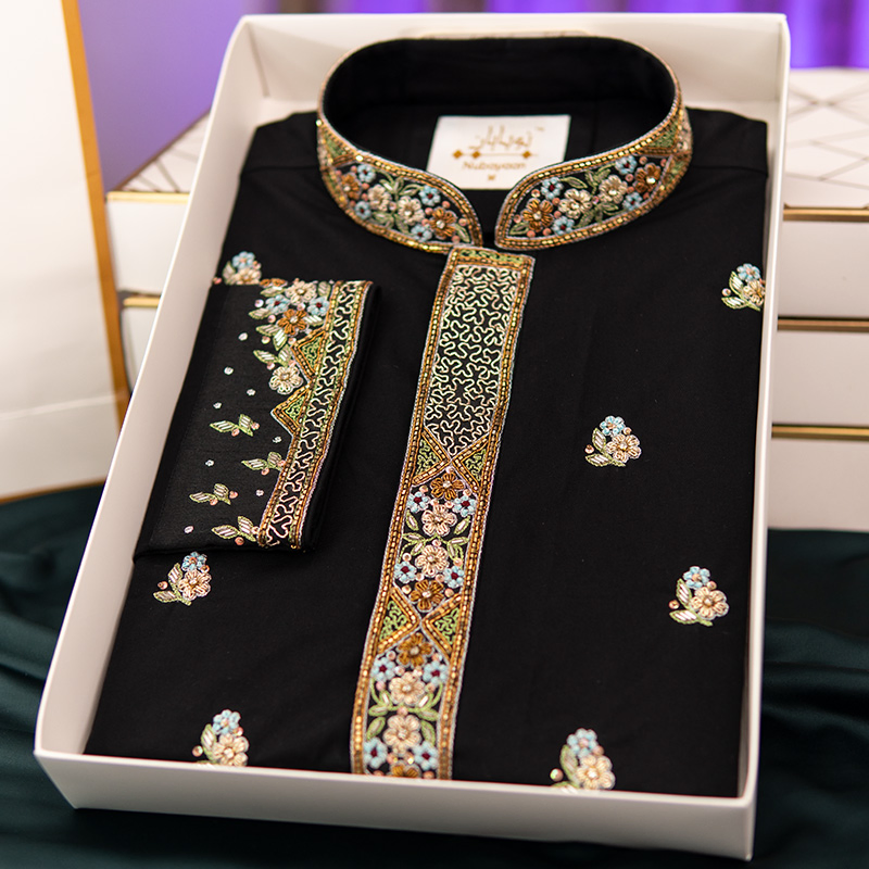 Black Zardozi Panjabi 