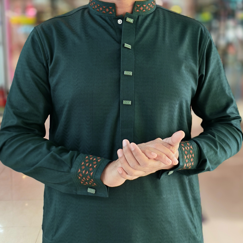 Dark Forest Green Panjabi