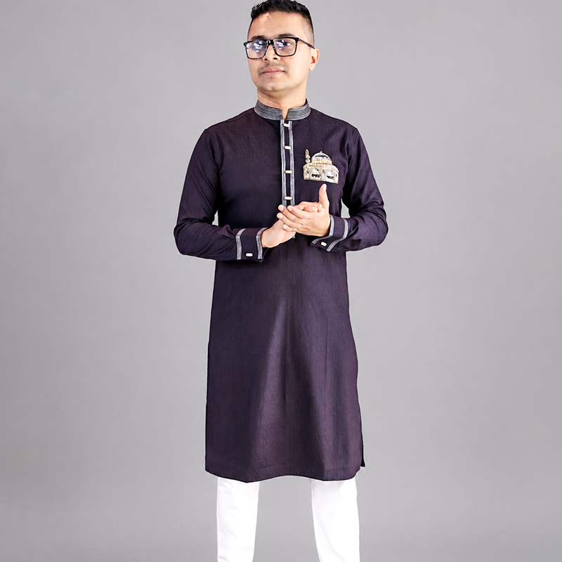 Plum Purple Nawab Edition Panjabi
