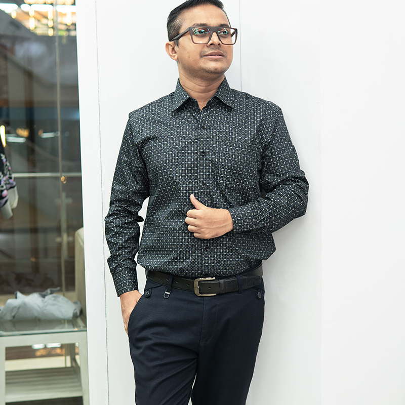 Executive Geometric Shirt