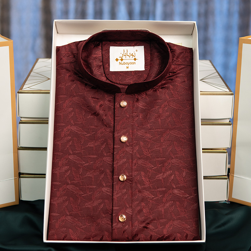Maroon Leaf Heritage Panjabi