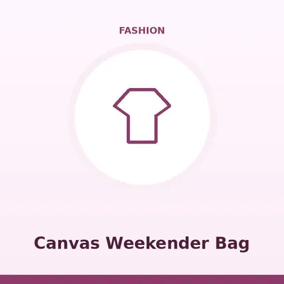 Canvas Weekender Bag