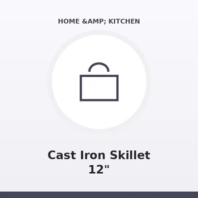 Cast Iron Skillet 12"